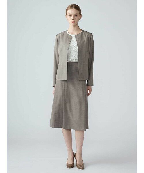 Aquascutum / アクアスキュータム テーラードジャケット | 【セットアップ対応】REDA クラシックツイルノーカラージャケット | 詳細3