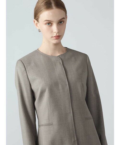 Aquascutum / アクアスキュータム テーラードジャケット | 【セットアップ対応】REDA クラシックツイルノーカラージャケット | 詳細7