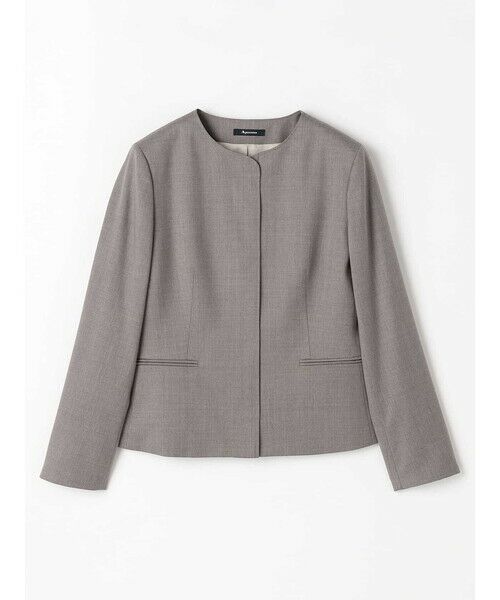 Aquascutum / アクアスキュータム テーラードジャケット | 【セットアップ対応】REDA クラシックツイルノーカラージャケット | 詳細8