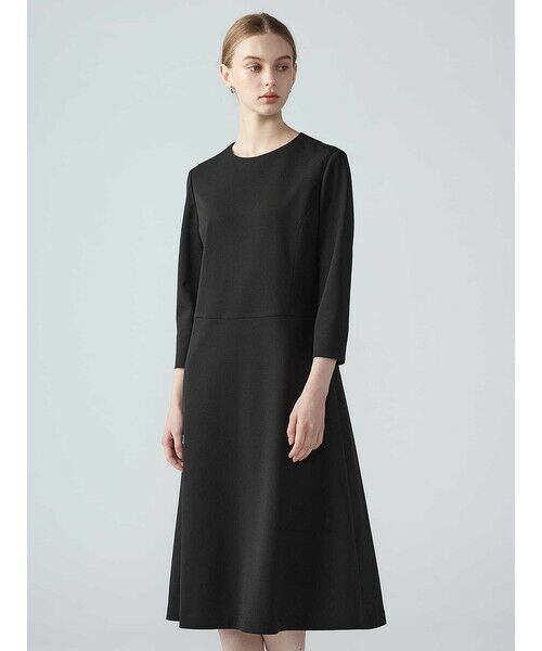 Aquascutum / アクアスキュータム ドレス | 【セットアップ対応】ウールカノコドレス（ﾌﾞﾗｯｸ）