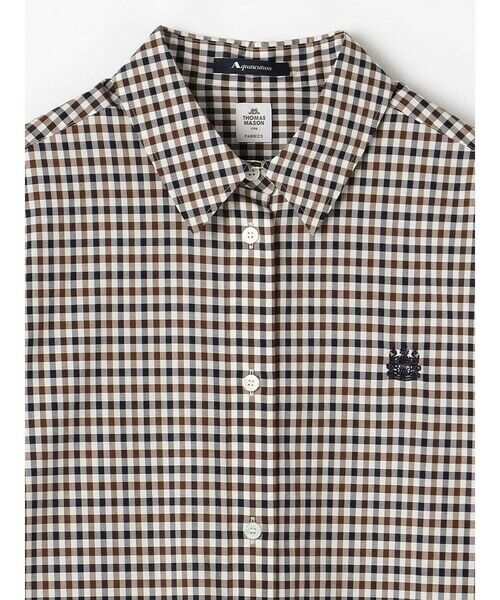 Aquascutum / アクアスキュータム ドレス | THOMAS MASON 別注クラブチェックブロードドレス | 詳細8