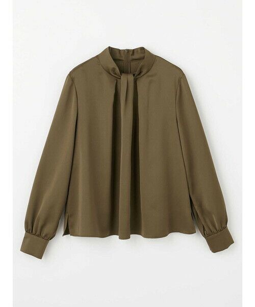 Aquascutum / アクアスキュータム シャツ・ブラウス | クレープサテンブラウス（ﾌﾞﾗｳﾝ）