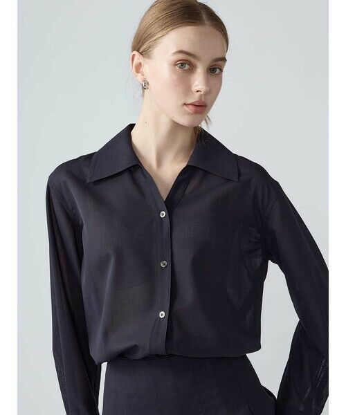 Aquascutum / アクアスキュータム シャツ・ブラウス | 【セットアップ対応】シアートロピカルブラウス | 詳細1