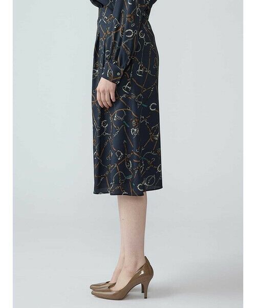 Aquascutum / アクアスキュータム ミニ・ひざ丈スカート | 【セットアップ対応】ホースライディングプリントスカート | 詳細3