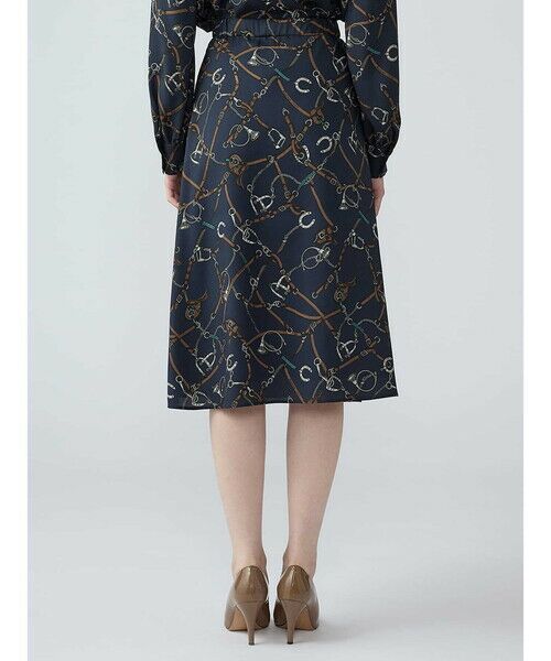 Aquascutum / アクアスキュータム ミニ・ひざ丈スカート | 【セットアップ対応】ホースライディングプリントスカート | 詳細4