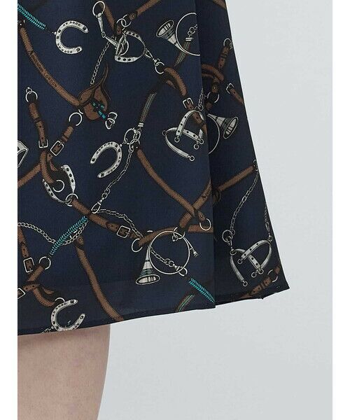 Aquascutum / アクアスキュータム ミニ・ひざ丈スカート | 【セットアップ対応】ホースライディングプリントスカート | 詳細5