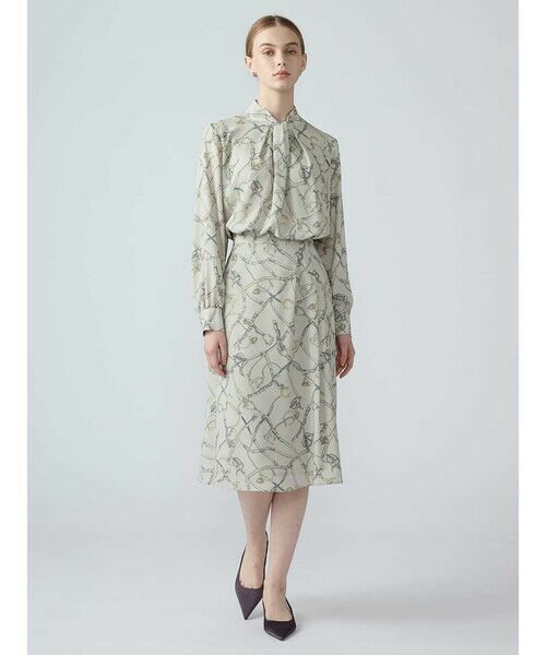 Aquascutum / アクアスキュータム ミニ・ひざ丈スカート | 【セットアップ対応】ホースライディングプリントスカート | 詳細12