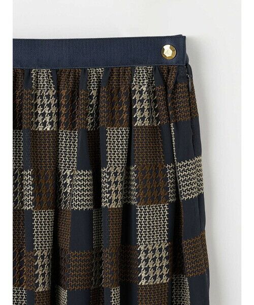Aquascutum / アクアスキュータム ミニ・ひざ丈スカート | 【セットアップ対応】クラブチェック刺繍スカート | 詳細8