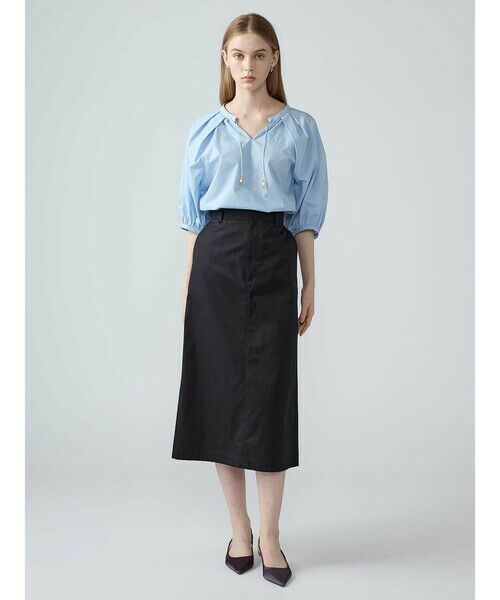 Aquascutum / アクアスキュータム ミニ・ひざ丈スカート | ギャバジンスカート | 詳細1