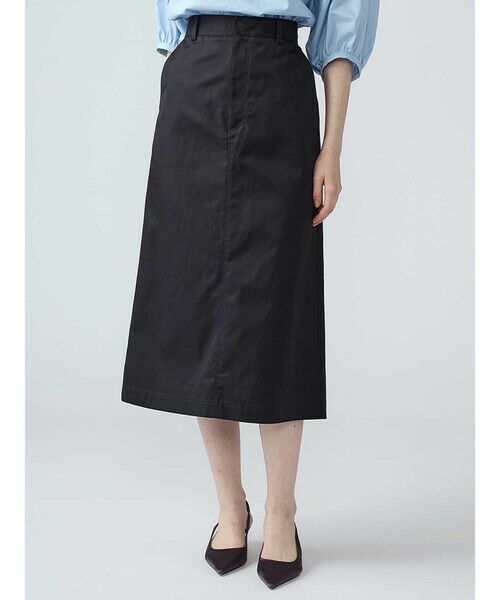 Aquascutum / アクアスキュータム ミニ・ひざ丈スカート | ギャバジンスカート（ﾈｲﾋﾞｰ）
