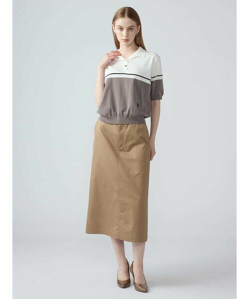 Aquascutum / アクアスキュータム ミニ・ひざ丈スカート | ギャバジンスカート | 詳細5