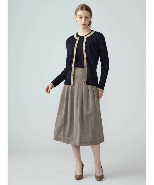 Aquascutum / アクアスキュータム ミニ・ひざ丈スカート | 【セットアップ対応】シアートロピカルスカート | 詳細12