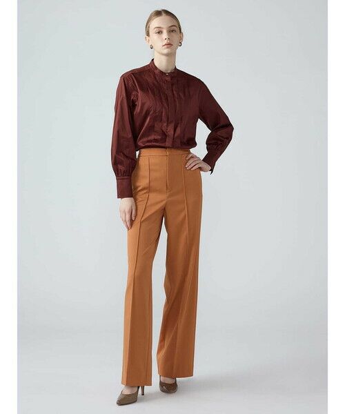 Aquascutum / アクアスキュータム その他パンツ | ストレッチギャバシンワイドパンツ | 詳細1