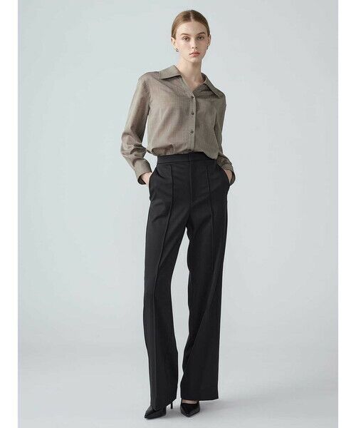 Aquascutum / アクアスキュータム その他パンツ | ストレッチギャバシンワイドパンツ | 詳細17