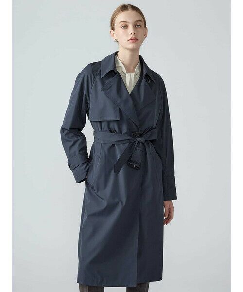 Aquascutum / アクアスキュータム その他アウター | ソレラタフタトレンチコート（ｸﾞﾘｰﾝ）