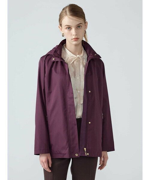 Aquascutum / アクアスキュータム その他アウター | AERO COMFORM ポリエステルタフタ フーデットパーカー（ﾊﾟｰﾌﾟﾙ）