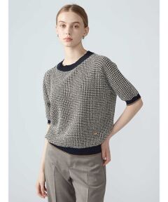 Aquascutum / アクアスキュータム ニット・セーター | クラブチェックジャガードニット