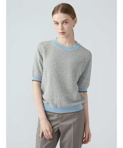 Aquascutum / アクアスキュータム ニット・セーター | クラブチェックジャガードニット