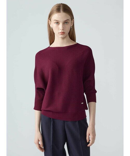 Aquascutum / アクアスキュータム ニット・セーター | ドルマンスリーブプルオーバー（ﾚｯﾄﾞ）