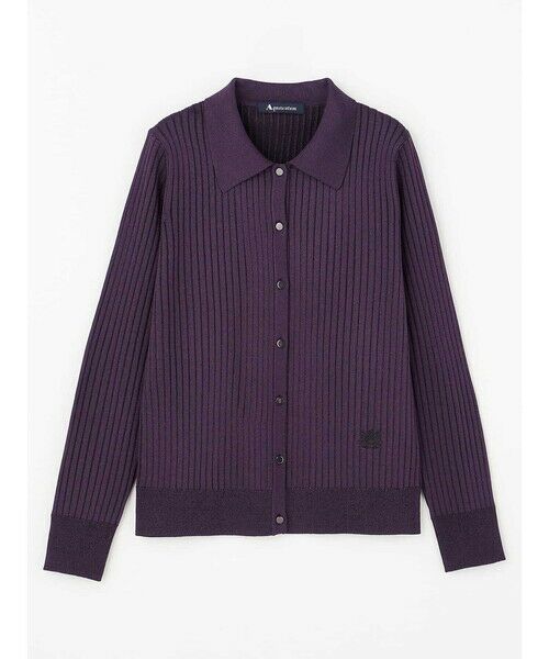 Aquascutum / アクアスキュータム ニット・セーター | シャイニー襟付きニット | 詳細6