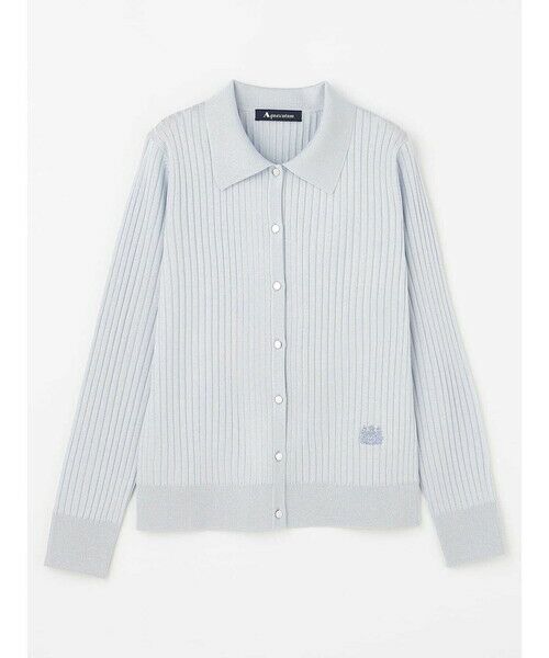 Aquascutum / アクアスキュータム ニット・セーター | シャイニー襟付きニット（ｻｯｸｽ）