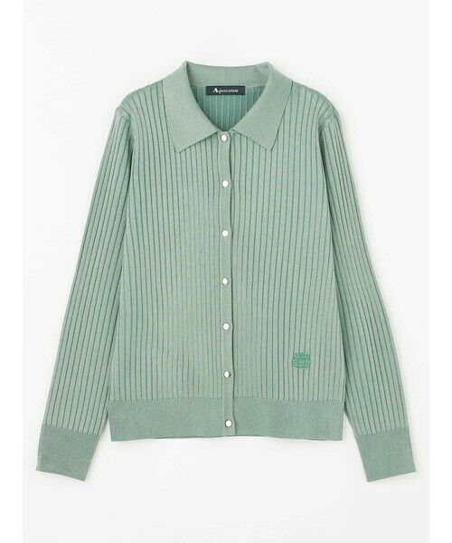 Aquascutum / アクアスキュータム ニット・セーター | シャイニー襟付きニット | 詳細15