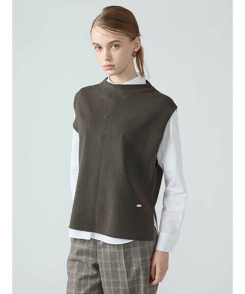Aquascutum / アクアスキュータム ニット・セーター | ニットベスト（ﾀﾞｰｸｸﾞﾚｰ）