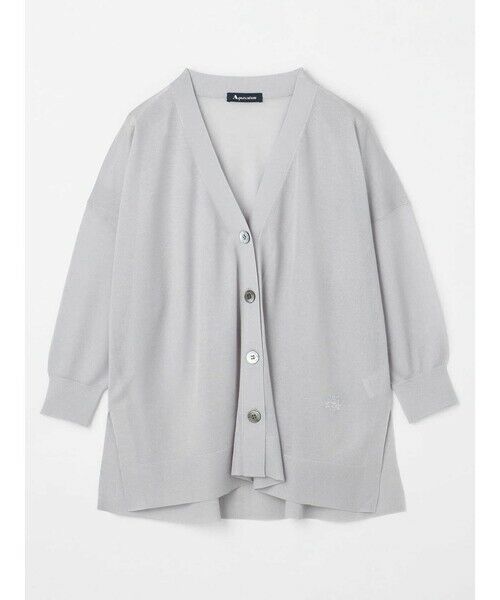 Aquascutum / アクアスキュータム ニット・セーター | LEVITAシアーカーディガン（ｸﾞﾚｰ）