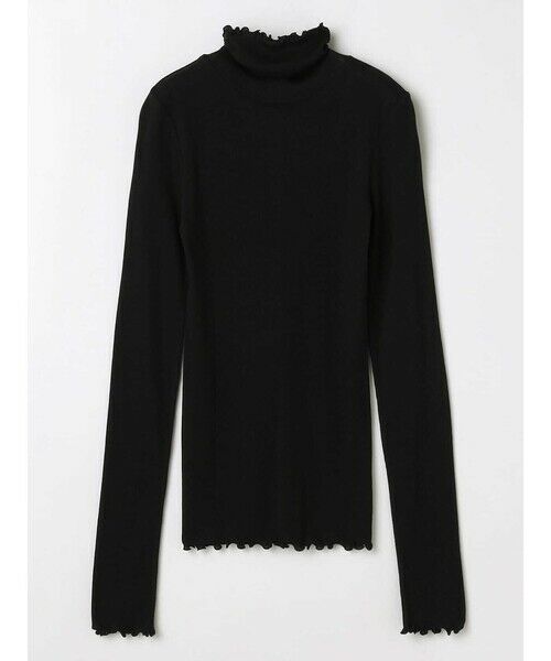 Aquascutum / アクアスキュータム カットソー | コットンシルクテレコプルオーバー（ﾌﾞﾗｯｸ）