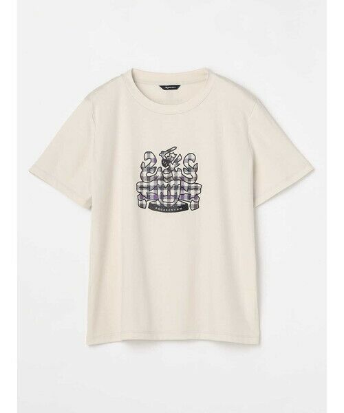 Aquascutum / アクアスキュータム カットソー | クレストクラブチェックTシャツ（ﾍﾞｰｼﾞｭ）