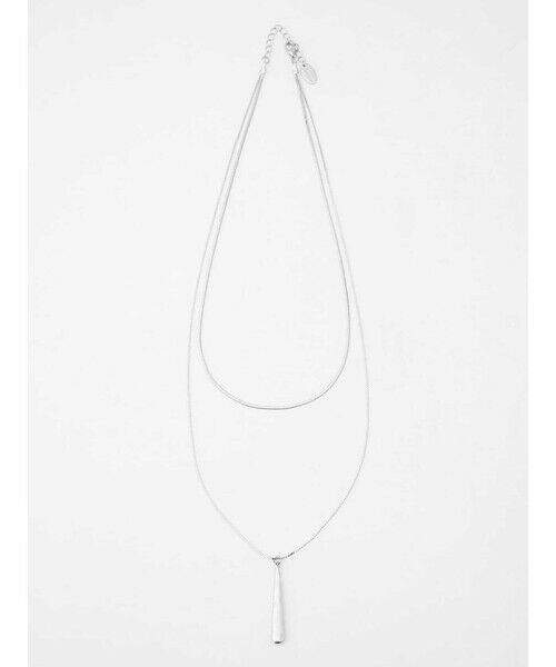 Aquascutum / アクアスキュータム その他 | ダブルチェーンネックレス（ｸﾞﾚｰ）