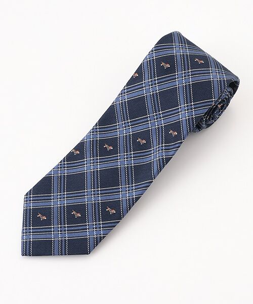 アラ商事 / アラショウジ ネクタイ | アニマルチェック（ネイビー）
