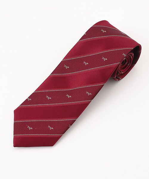 アラ商事 / アラショウジ ネクタイ | アニマルストライプ（ワイン）