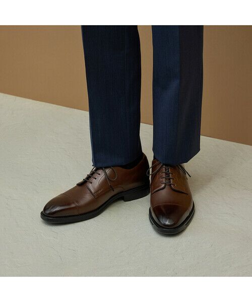 【アシックス ランウォーク】ドレスシューズ 革靴 24.5 濃茶 GEL 良品 ランウォーク 7 BS メンズ GORE-TEX 4E（1231A283-200）RUNWALK