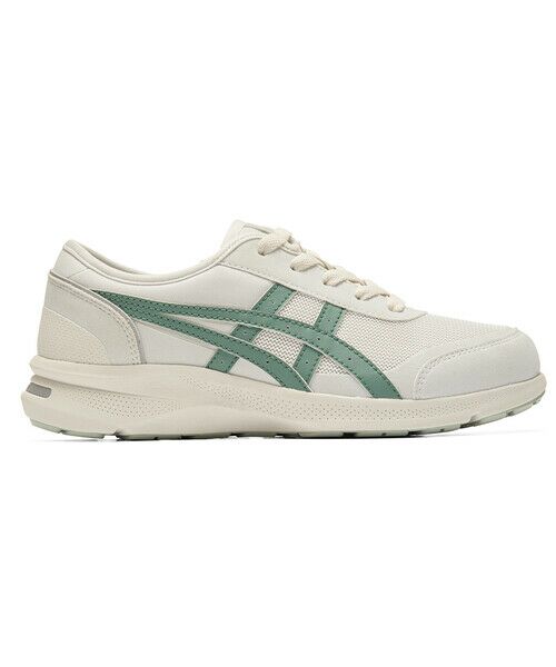 ASICS WALKING/アシックス ウォーキング ハダシウォーカー レディース 3E相当 ライトグレー×モスグリーン 23.5cm ASICS WALKING/アシックス ウォーキング ハダシウォーカー レディース 3E相当 ライトグレー×モスグリーン 23.5cm