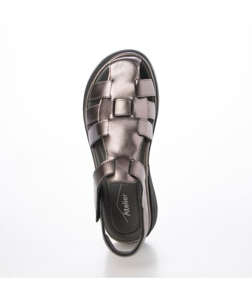 アトリエグルカサンダル新品未使用！ アトリエ Atelier 【3E】グルカサンダル （ブロンズ） -靴