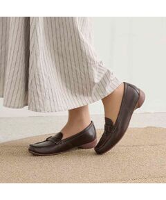 Atelier / アトリエ フラットシューズ | 【3E】【レイン対応】ステッチベルトローファーモカシンシューズ