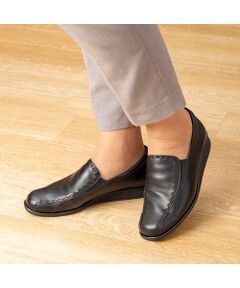 Atelier / アトリエ フラットシューズ | 【3E】ポイントステッチスリッポン