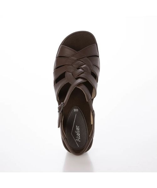 Atelier / アトリエ サンダル | 【3E】【軽量】三つ編みデザインサンダル | 詳細3