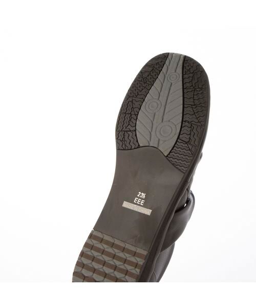 Atelier / アトリエ フラットシューズ | 【3E】【防滑底】ドレープデザインスリッポンシューズ | 詳細4