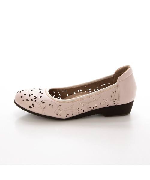 Atelier / アトリエ フラットシューズ | 【３Ｅ】レーザーカットデザインパンプス | 詳細1