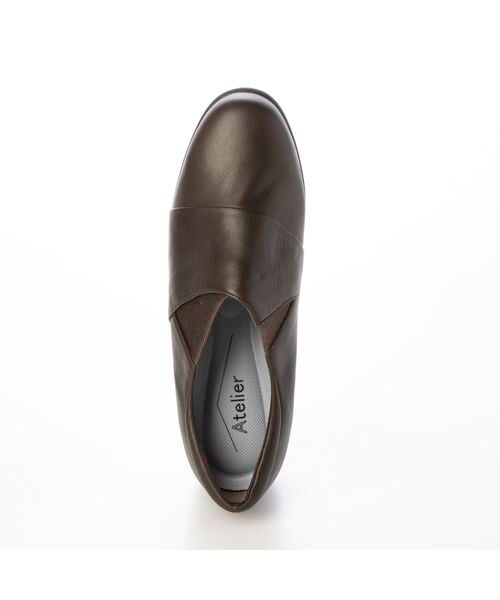 Atelier / アトリエ フラットシューズ | 【3E】切り替えデザインモールドソールパンプス | 詳細3