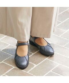 Atelier / アトリエ フラットシューズ | 【3E】メリージェーンレイヤードスリッポン