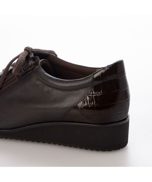 Atelier / アトリエ フラットシューズ | 【4E】ゆったりサイドファスナーレースアップスニーカー | 詳細5