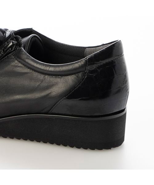 Atelier / アトリエ フラットシューズ | 【4E】ゆったりサイドファスナーレースアップスニーカー | 詳細16