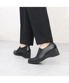 Atelier / アトリエ フラットシューズ | 【3E】サイドゴアウェッジソールスリッポン