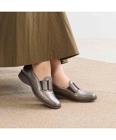 Atelier / アトリエ フラットシューズ | 【3E】ラバーバンド付きラウンドトゥシューズ