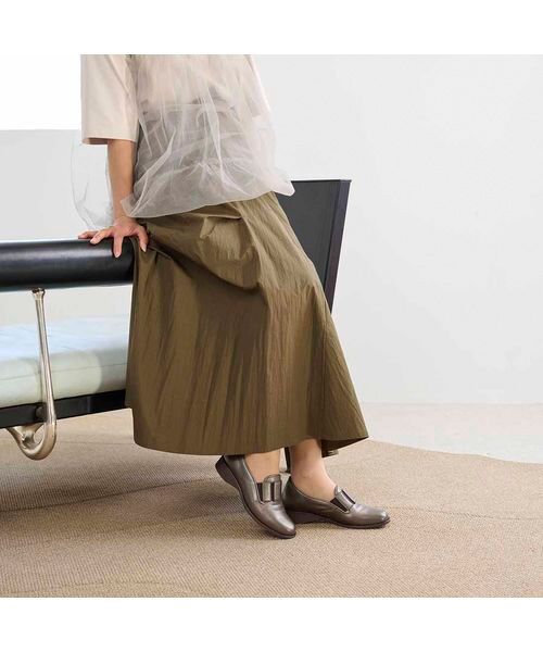 Atelier / アトリエ フラットシューズ | 【3E】ラバーバンド付きラウンドトゥシューズ | 詳細7