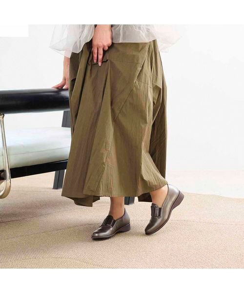 Atelier / アトリエ フラットシューズ | 【3E】ラバーバンド付きラウンドトゥシューズ | 詳細8