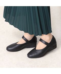 Atelier / アトリエ フラットシューズ | 【3E】Vカットストラップシューズ